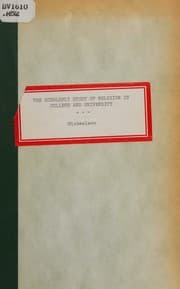 Tapa de The scholarly study of religion in college and university