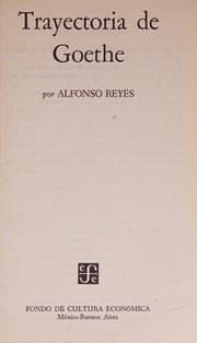 Tapa de Trayectoria de Goethe