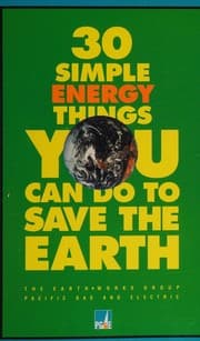 Tapa de 30 simple energy things you can do to save the earth