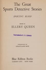 Tapa de The great sports detective stories