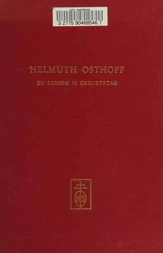 Tapa de Helmuth Osthoff