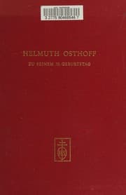 Tapa de Helmuth Osthoff