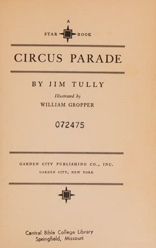 Tapa de Circus Parade
