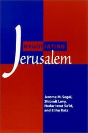 Tapa de Negotiating Jerusalem