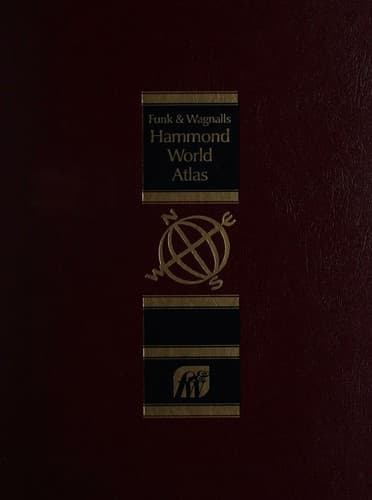 Tapa de Funk & Wagnalls Hammond World Atlas (Including United States and Canada, Recreation and Road Atlas)
