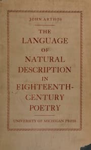 Tapa de The language of natural description in eighteenth-century poetry
