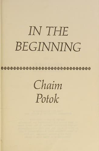 Tapa de In the beginning