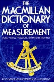 Tapa de The Macmillan Dictionary of Measurement