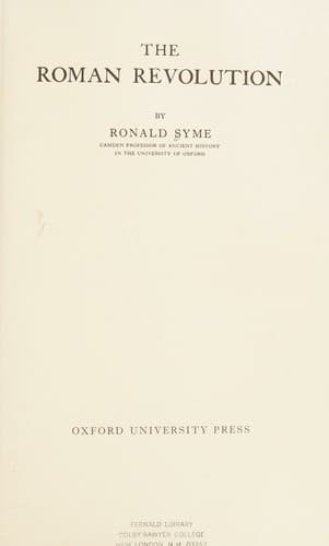 Tapa de The Roman revolution