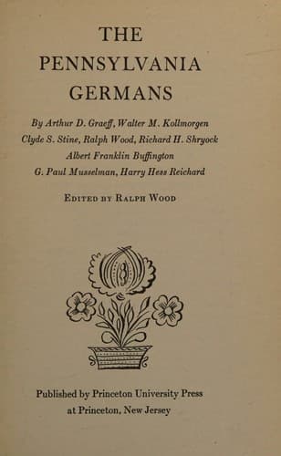 Tapa de The Pennsylvania Germans