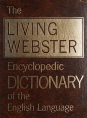 Tapa de The Living Webster Encyclopedic Dictionary of the English language