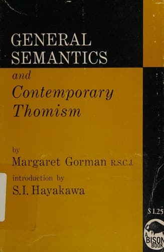 Tapa de General Semantics and Contemporary Thomism
