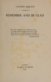 Tapa de Remember and be glad