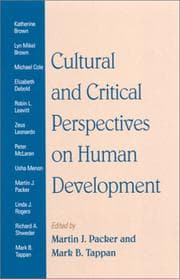 Tapa de Cultural and Critical Perspectives on Human Development
