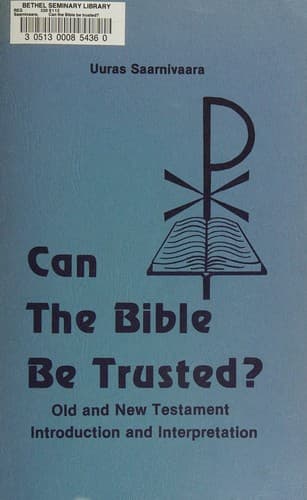 Tapa de Can the Bible Be Trusted?