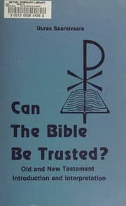 Tapa de Can the Bible Be Trusted?