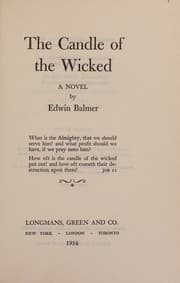 Tapa de The candle of the wicked