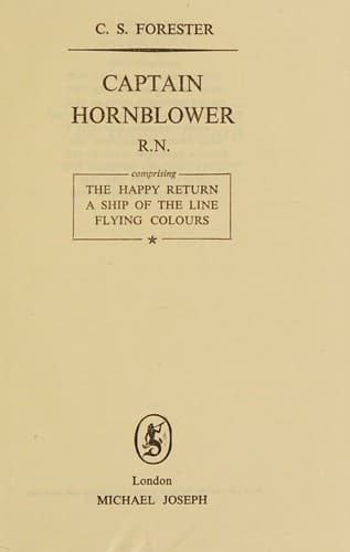 Tapa de Captain Hornblower