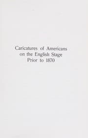 Tapa de Caricatures of Americans on the English stage prior to 1870