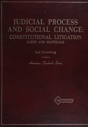 Tapa de Cases and materials on judicial process and social change