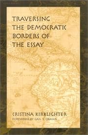 Tapa de Traversing the democratic borders of the essay
