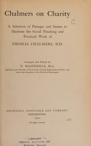 Tapa de Chalmers on charity