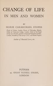 Tapa de CHANGE OF LIFE IN MEN AND WOMEN