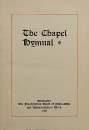 Tapa de The Chapel Hymnal