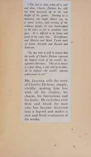 Tapa de CHARLES DICKENS The Life and Work.