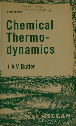 Tapa de Chemical Thermodynamics