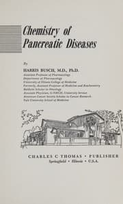 Tapa de Chemistry of pancreatic diseases