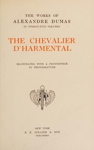 Tapa de The chevalier d'Harmental