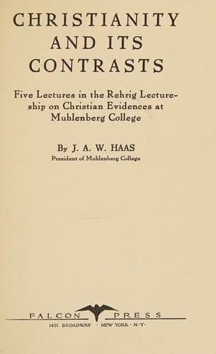 Tapa de Christianity and its contrasts