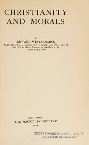 Tapa de Christianity and morals