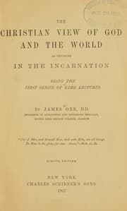 Tapa de The Christian view of God and the world