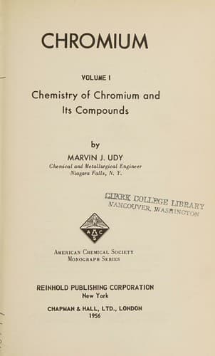 Tapa de Chromium. Volume I