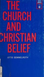 Tapa de The Church and Christian belief