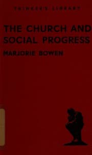 Tapa de THE CHURCH AND SOCIAL PROGRESS (THE THINKERS LIBRARY NO 105)