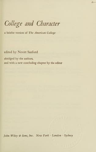 Tapa de College and character