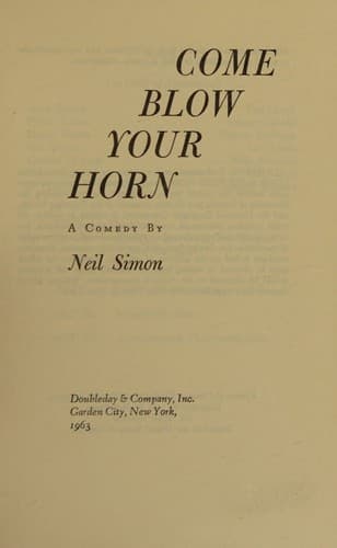 Tapa de Come Blow Your Horn