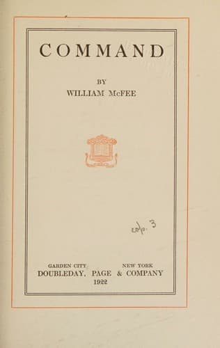 Tapa de Command 1922 [Hardcover]