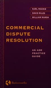 Tapa de Commercial dispute resolution