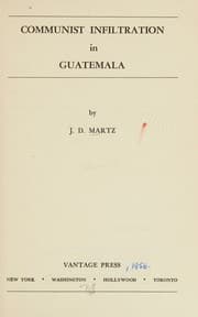 Tapa de Communist infiltration in Guatemala