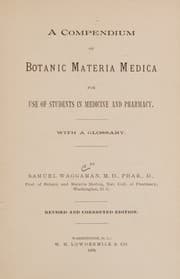 Tapa de A compendium of botanic materia medica
