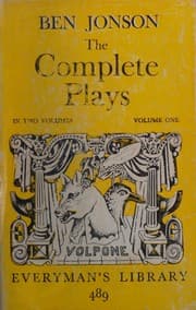 Tapa de The Complete Plays of Ben Jonson, Volume 1. Everyman's Library No. 489