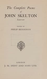 Tapa de The complete poems of John Skelton, laureate