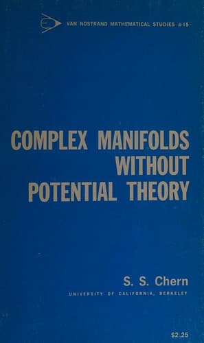 Tapa de Complex manifolds without potential theory