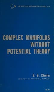 Tapa de Complex manifolds without potential theory