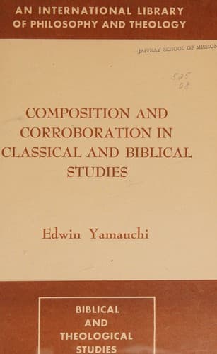 Tapa de Composition and corroboration in classical and Biblical studies