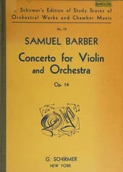 Tapa de Concerto for Violin and Orchestra Op. 14
